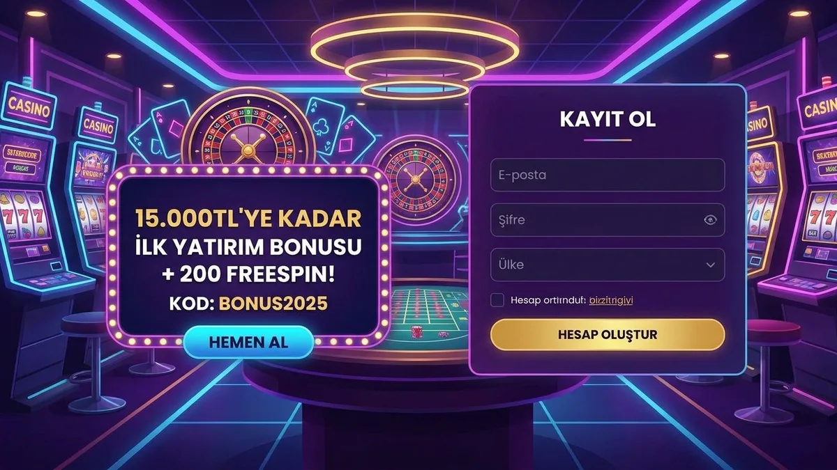 Bonusla kayıt ol